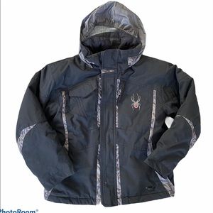 Spyder Boys Black/Gray Ski/Snowboard Jacket